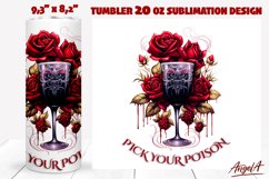 Gothic halloween tumbler wrap, wine quotes, witch quote Product Image 1