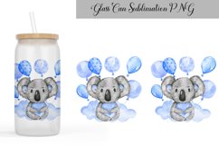 Animal Glass Can Sublimation |Koala Libbey Glass Can Product Image 1