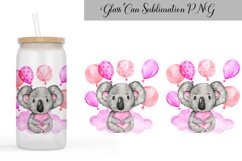 Cute Animals Glass Can Sublimation | Libbey Glass Can 16 Oz Product Image 6