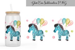 Cute Animals Glass Can Sublimation | Libbey Glass Can 16 Oz Product Image 5