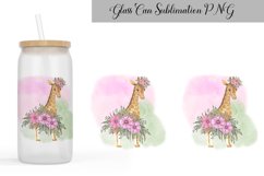 Cute Animals Glass Can Sublimation | Libbey Glass Can 16 Oz Product Image 4
