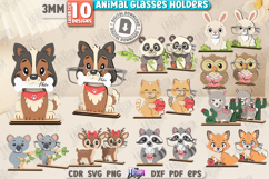 3D Glasses Holders Laser Cut Bundle|Personalized Design SVG Product Image 1