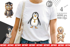 Funny Animal Graduation Sublimation Product Image 1