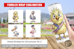 Funny Animal Graduation Tumbler Product Image 1