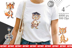 Chaotic Animal Graduation Sublimation Product Image 1