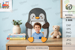 Hugging Animal Photo Frames Bundle Laser Cut. Kids SVG Product Image 4