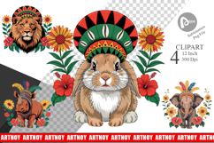 Juneteenth Animal Clipart Product Image 1