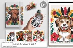 Digital Paper Juneteenth Animal Product Image 1