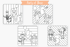 Jungle Animal Characters Birthday | Printable Coloring Pages Product Image 3