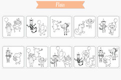 Jungle Animal Characters Birthday | Printable Coloring Pages Product Image 5