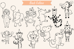 Hand-Drawn Jungle Animals Birthday Characters Product Image 2