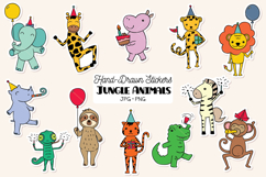 Jungle Animals Birthday Stickers | Celebration Product Image 1