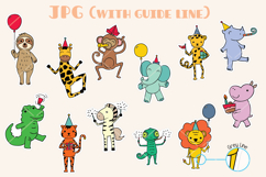 Jungle Animals Birthday Stickers | Celebration Product Image 2