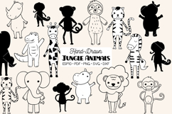 Hand-Drawn Jungle Animals Characters Product Image 1