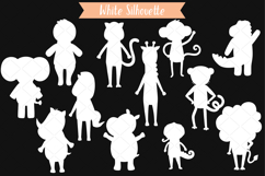 Hand-Drawn Jungle Animals Characters White Product Image 4