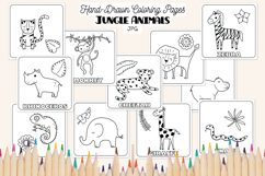 Jungle Animals Coloring Pages | Printable Kids Activities Product Image 1