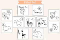 Jungle Animals Coloring Pages | Printable Kids Activities Product Image 2