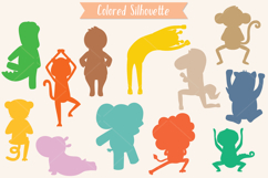 Colored Hand-Drawn Jungle Animals Characters |Yoga Exercise Product Image 3