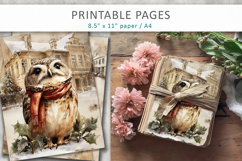 Christmas junk journal, watercolor paper Product Image 1