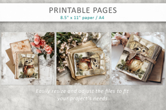 Christmas junk journal, watercolor paper Product Image 7