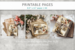 Christmas junk journal, fox old paper Product Image 7