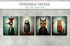 Animal Printable Illustration, Junk Journal Product Image 2