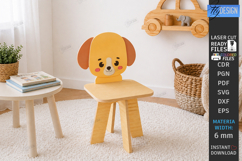 Animal Kids Chair Laser Cut Bundle | Children Furniture SVG Product Image 4
