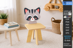 Animal Kids Chair Laser Cut Bundle | Children Furniture SVG Product Image 11