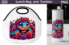 Turtle Lunch Bag | Turtle Flowers Tumbler Wrap Product Image 1