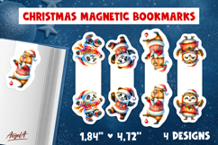 Christmas magnetic bookmarks Funny dancing panda, owl Product Image 1