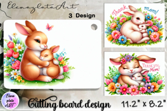 Cutting Board , Mom Kitchen, Motivational Sublimation Product Image 1