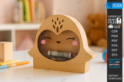 Personalized Piggy Bank Laser Cut | Animals SVG | Money Box Product Image 1