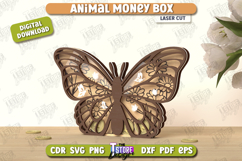 Animal Money Boxes Laser Cut Bundle, 3D Animal Piggy Bank Product Image 3