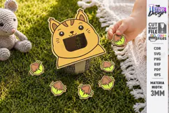 Wooden Animal Montessori Game Laser Cut | Squirrel and Nuts Product Image 1
