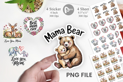 Mother’s Day Animal Sticker Product Image 1