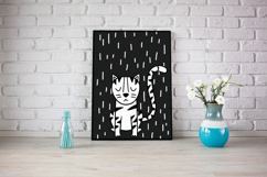 Jungle Animals Doodles | Hand Drawn Tropical leaves Product Image 6