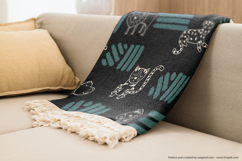 Jungle Animals Doodles | Hand Drawn Tropical leaves | White Product Image 8