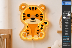 LED Night Light Laser Cut Bundle | 3D Layered Cute Animals Product Image 3