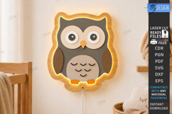 LED Night Light Laser Cut Bundle | 3D Layered Cute Animals Product Image 4