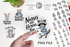 Nurse Animal Sticker Product Image 1