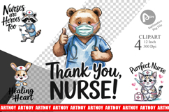 Nurse Animal Clipart Product Image 1