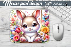 Mouse Pad | Cute Animals on swings Product Image 1