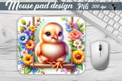 Mouse Pad | Cute Animals on swings Product Image 1