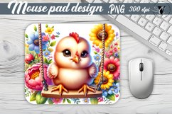 Mouse Pad | Cute Animals on swings Product Image 1