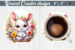 Round Coaster | Baby animals Product Image 1