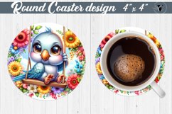 Round Coaster | Baby animals Product Image 1