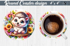 Round Coaster | Baby animals Product Image 1