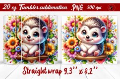 Tumbler wrap | Baby animals | Animal on Swings Product Image 1