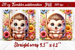 Tumbler wrap | Baby animals | Animal on Swings Product Image 1