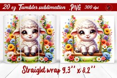 Tumbler wrap | Baby animals | Animal on Swings Product Image 1